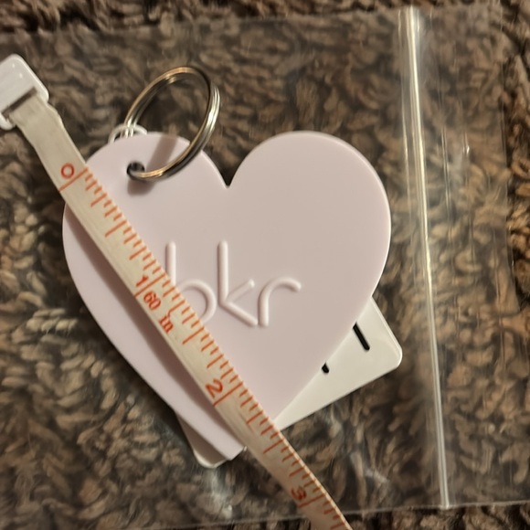 NWT Bkr LALA Heart Keychain w/embossed words on the back silicone - Picture 4 of 5